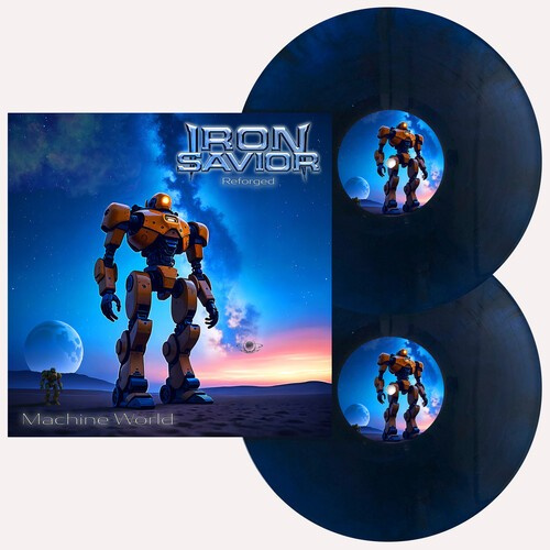 Iron Savior - Reforged - Machine World (Dark Blue Vinyl LP)