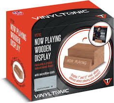 Vinyl Tonic - Now Playing Stand + Microfibre Cloth