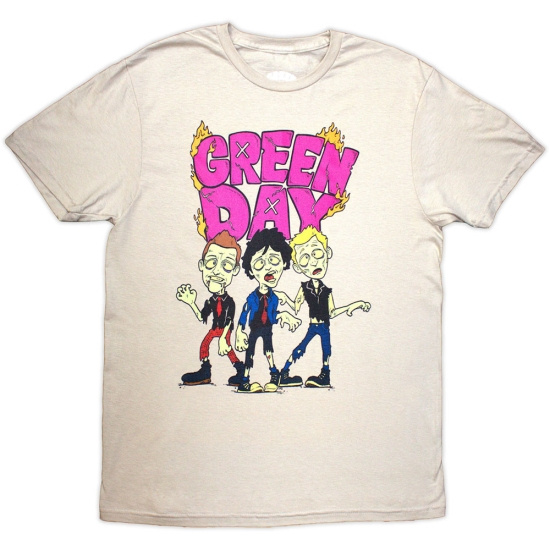 Green Day - Walking Zombies Uni Sand T-Shirt