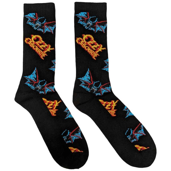 Ozzy Osbourne - Logos & Bats Uni Bl Socks (Eu 36-40)
