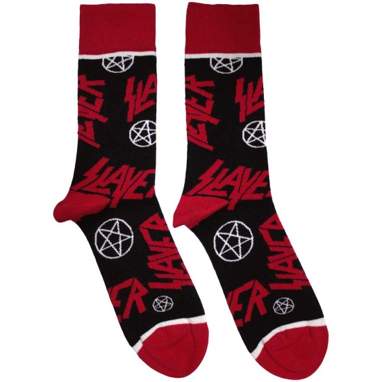 Slayer - Logos And Pentegrams Uni Bl Socks (Eu 36-40)