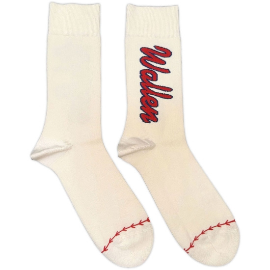 Morgan Wallen - Red Logo Baseball Uni Natrl Socks (Eu 40-45)