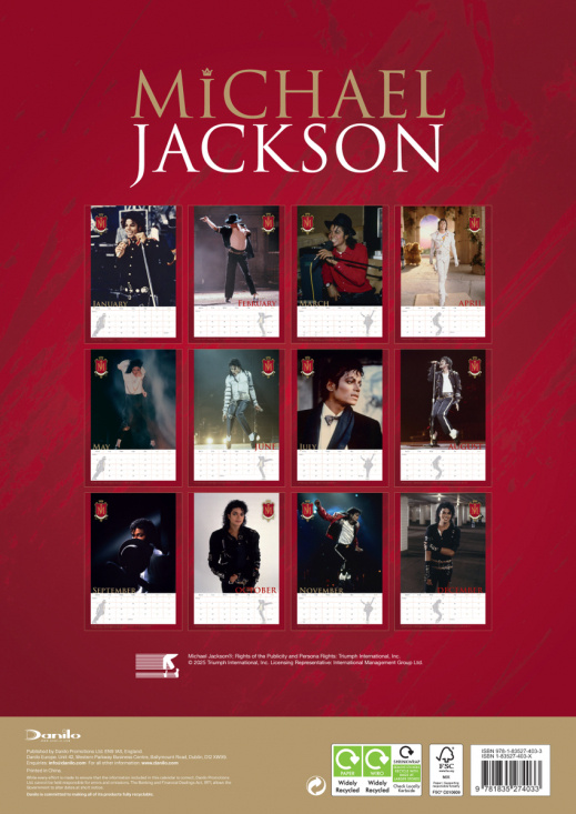 Michael Jackson  - 2026 A3 Calendar