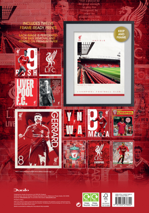Liverpool Fc  - 2026 A3 Deluxe Calendar