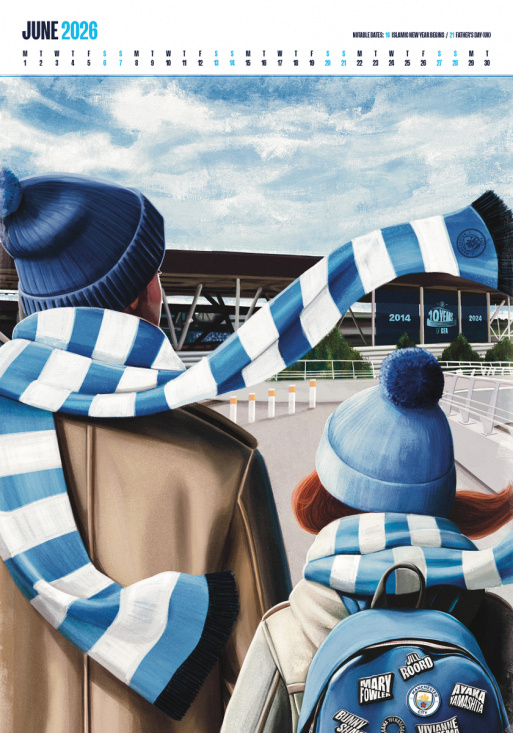 Manchester City Fc  - 2026 A3 Deluxe Calendar