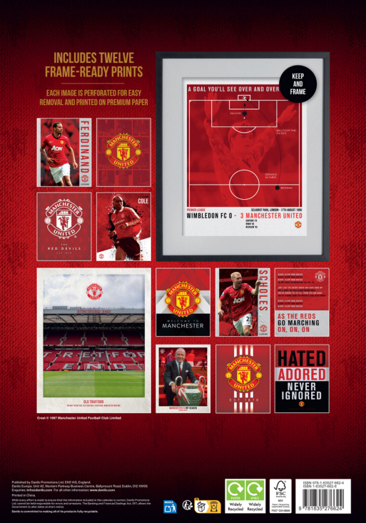 Manchester United Fc  - 2026 A3 Deluxe Calendar