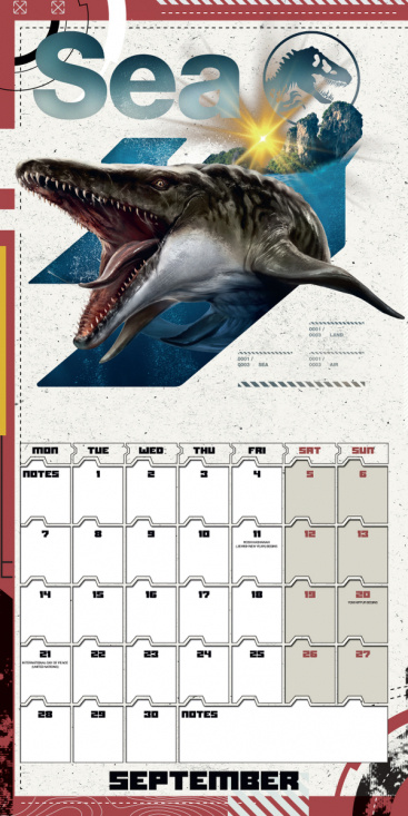 Jurassic World Rebirth Movie - 2026 Square Calendar