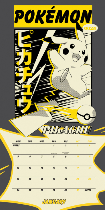 Pokemon  - 2026 Square Calendar