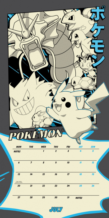 Pokemon  - 2026 Square Calendar