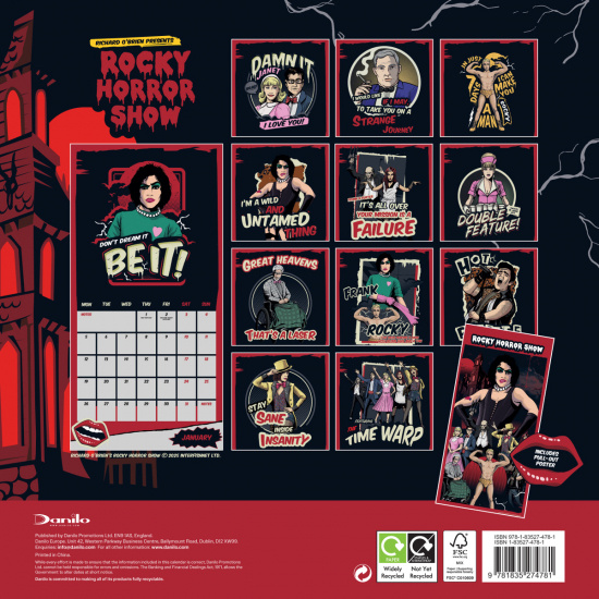 Rocky Horror Show  - 2026 Square Calendar