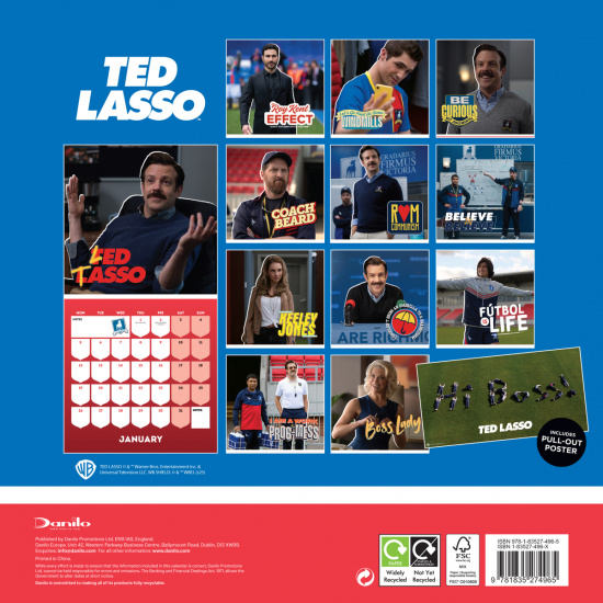 Ted Lasso  - 2026 Square Calendar