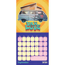 Vw Campervans  - 2026 Square Calendar