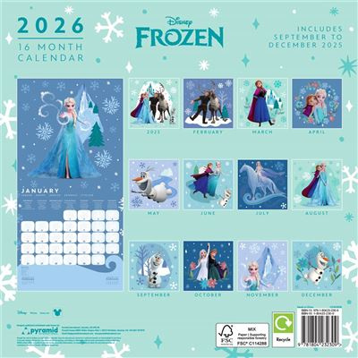 Frozen - 2026 Square Calendar
