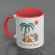 Red Hot Chili Peppers  - (Island) Red Coloured Inner Pod Mug Red Hot Chili Peppers  - (Island) Red Coloured Inner Pod Mug