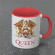 Queen  - (Crest) Red Coloured Inner Pod Mug Queen  - (Crest) Red Coloured Inner Pod Mug