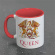 Queen  - (Crest) Red Coloured Inner Pod Mug Queen  - (Crest) Red Coloured Inner Pod Mug