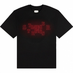 Stranger Things - Neon Logo Uni Bl T-Shirt