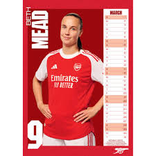 Arsenal Fc Womens - 2026 A3 Calendar 