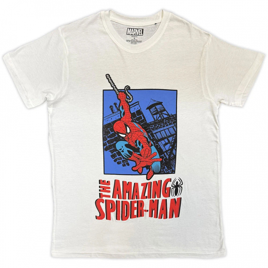 Marvel - The Amazing Spider-Man Lunge Uni Wht T-Shirt