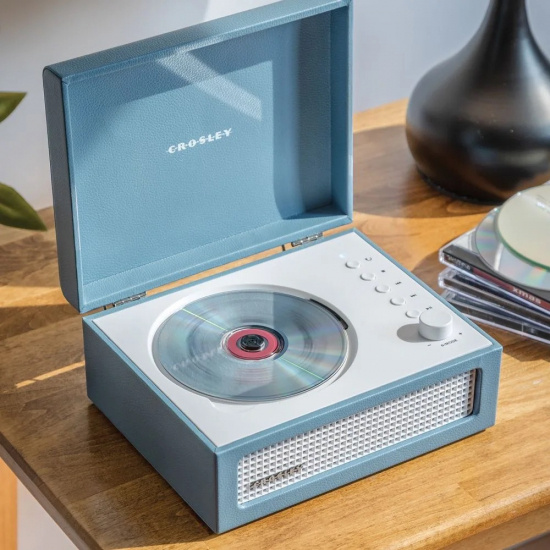 Cd-Player - Crosley Voyager CD Player (Washed Blue)