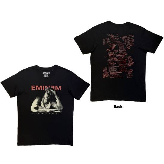 Eminem - Eminem Script Lyrics Uni Bl T-Shirt