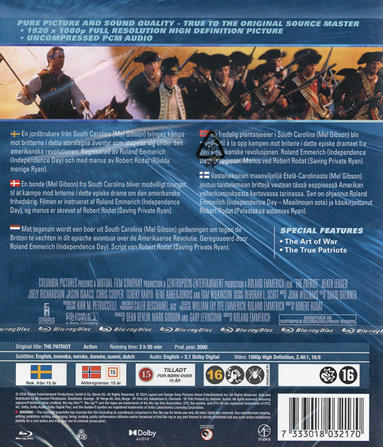 Movie - Patriot, The (2000) (Bd) Bnl+Nc