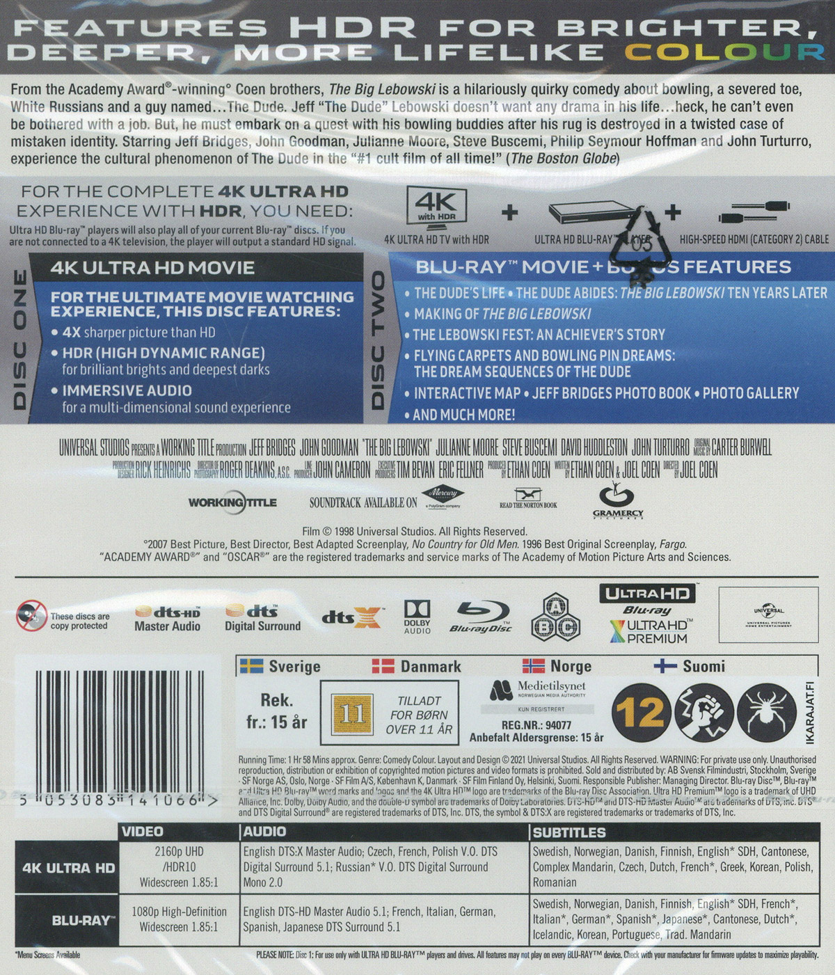 Movie - Big Lebowski , The (Uhd+Bd) Uhd S-T