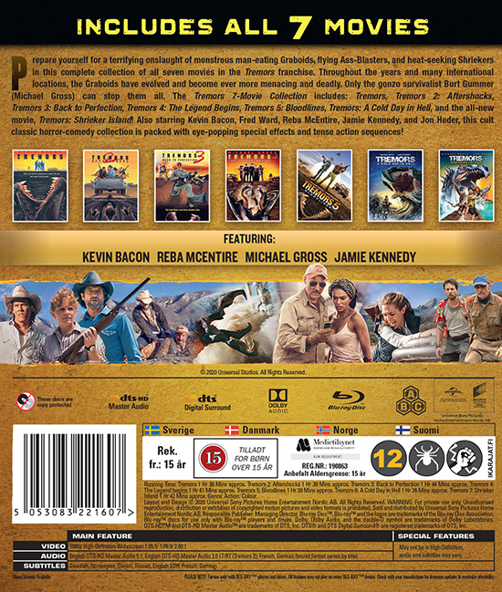 Movie - Tremors: 7 Movie Collection Bd S-T