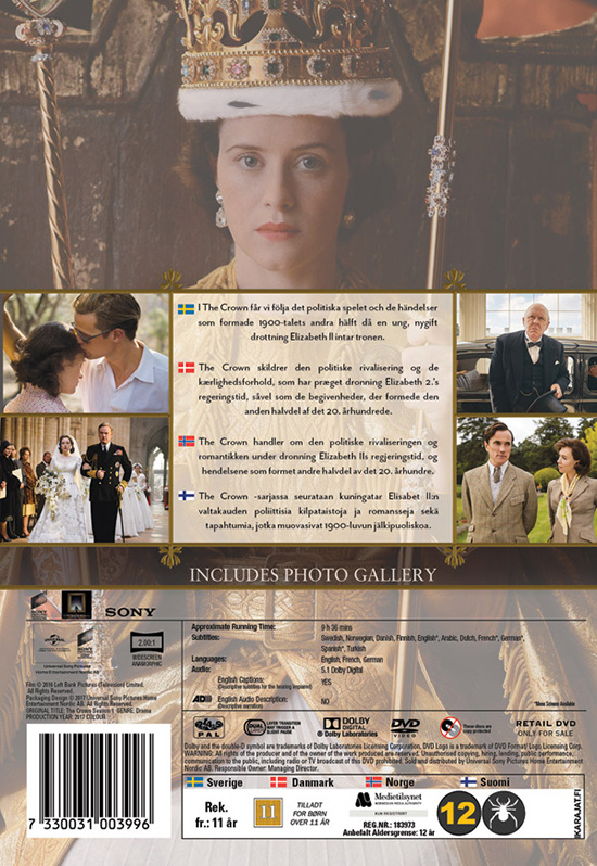 Movie - Crown, The - Season 1 Dvd S-T