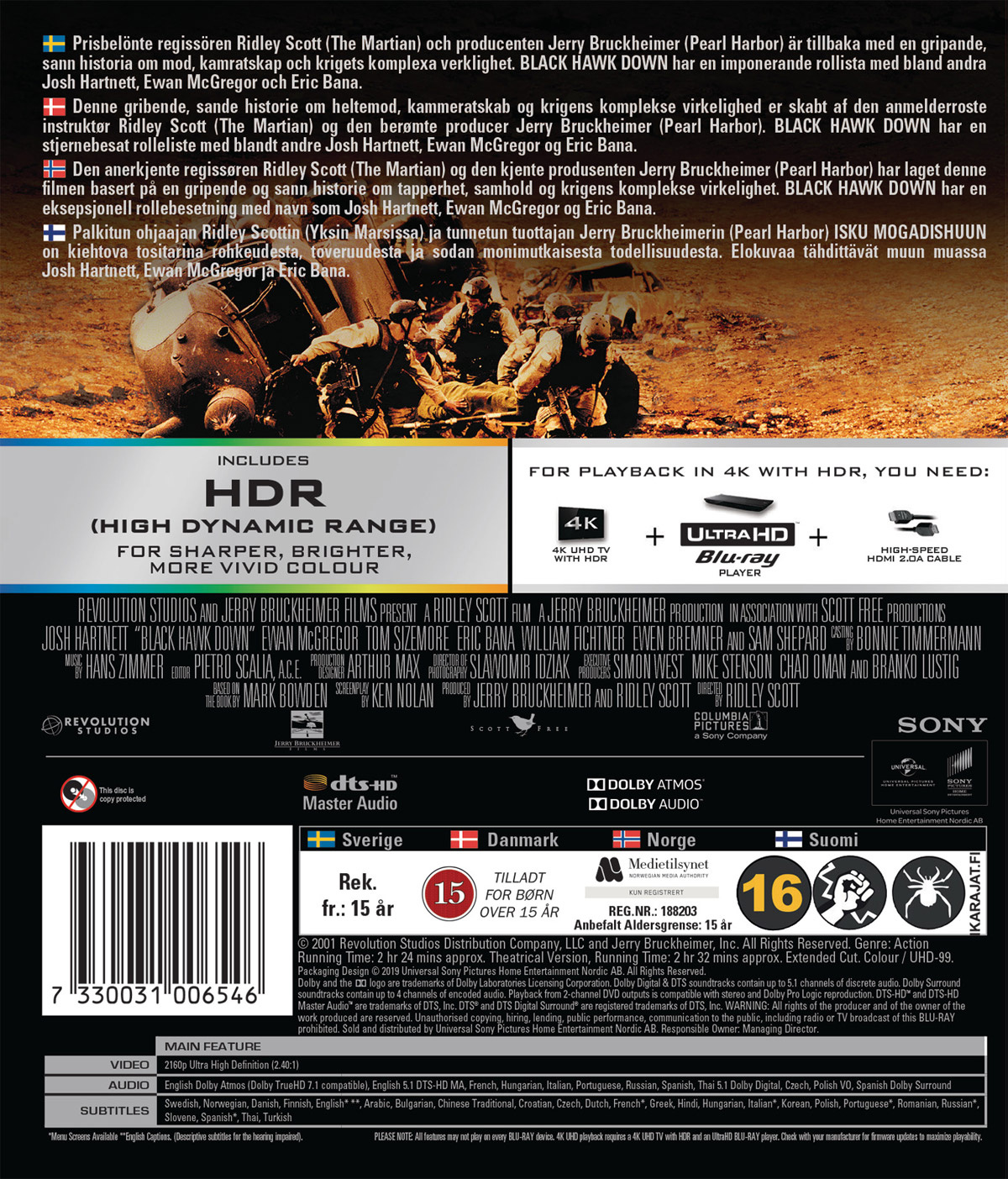 Movie - Black Hawk Down Uhd S-T