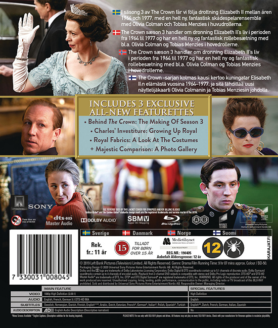 Movie - Crown, The - Season 3 Bd S-T
