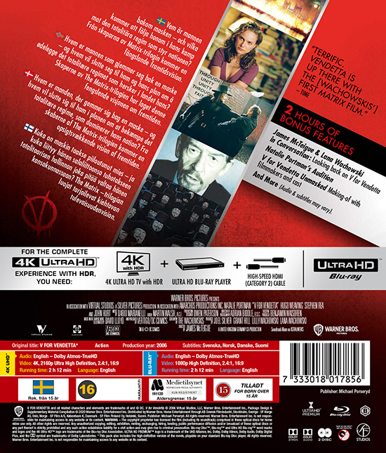 Movie - V For Vendetta 4K