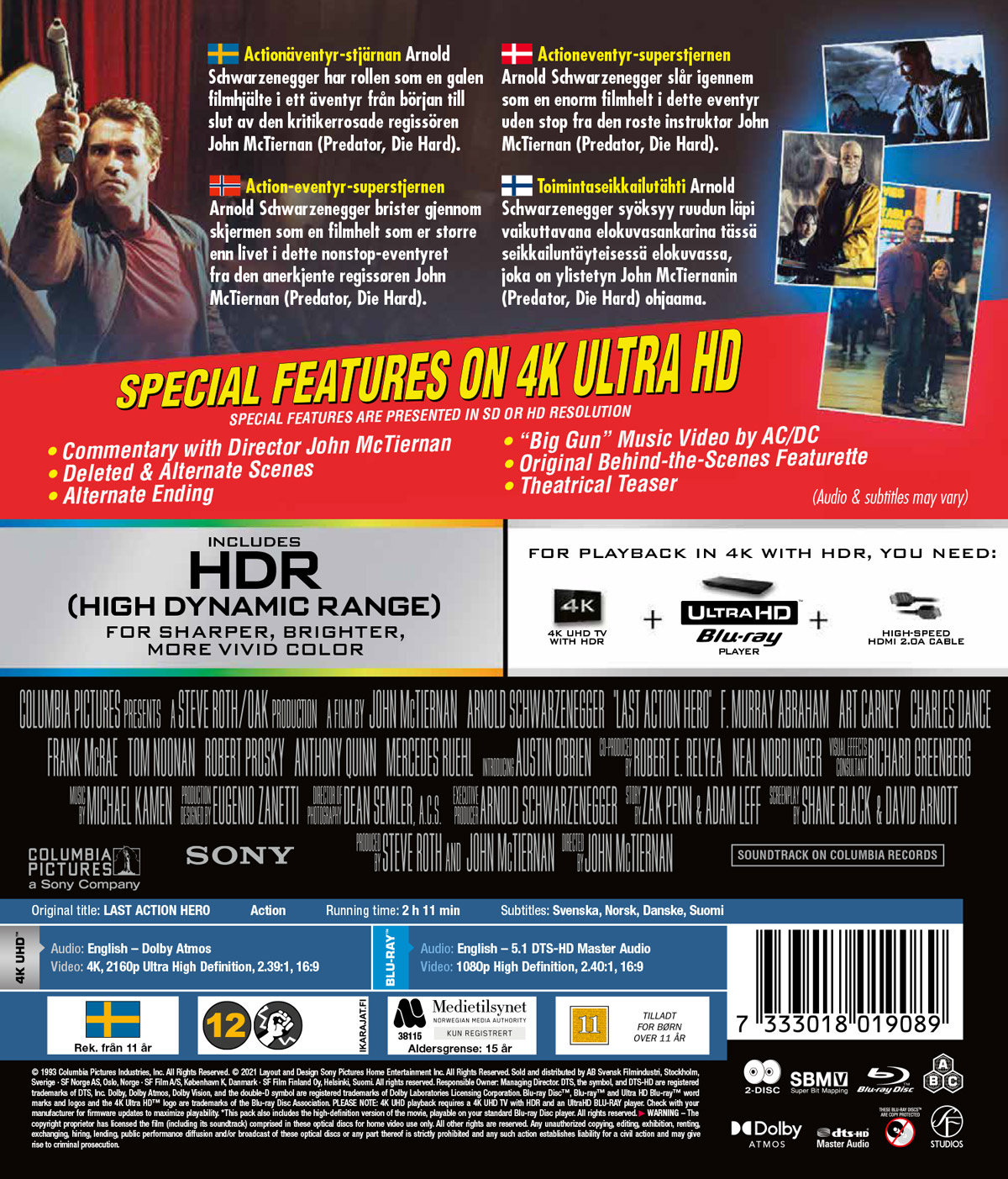 Movie - Last Action Hero 4K+Bd