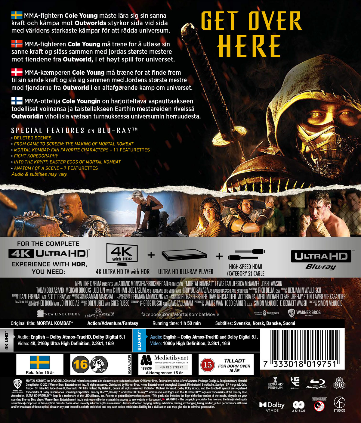 Movie - Mortal Kombat (4K+Bd)