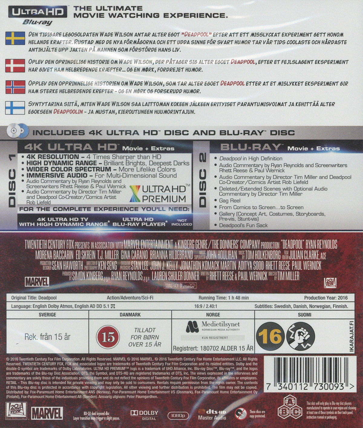 Movie - Deadpool Uhd