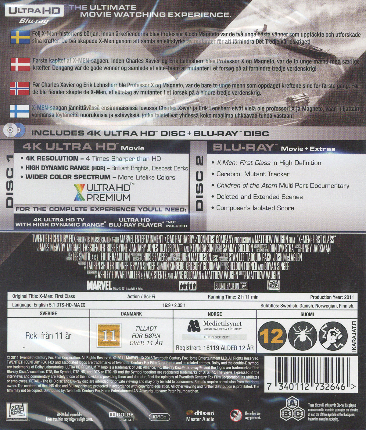 Movie - X-Men First Class Uhd