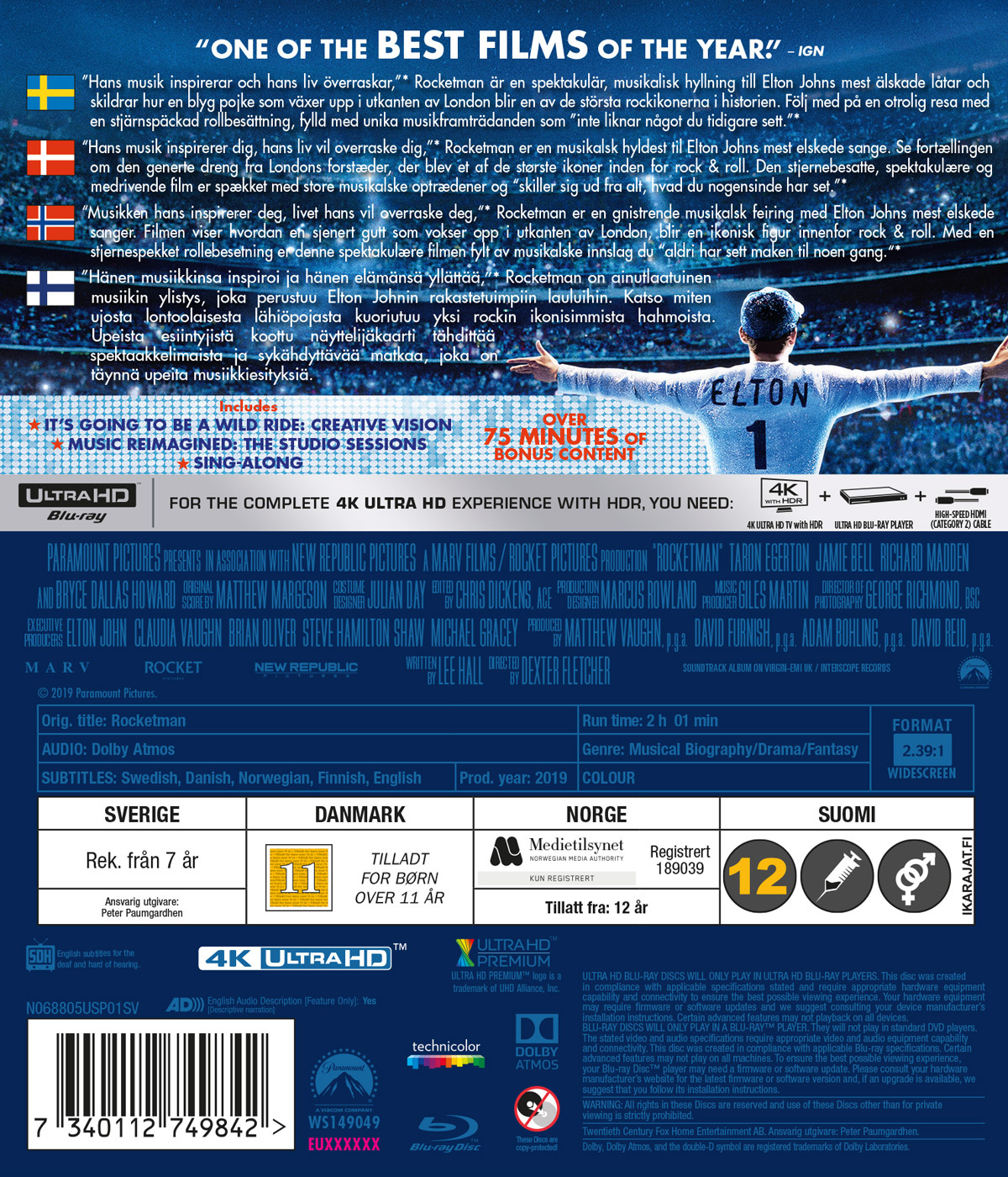 Movie - Rocketman Uhd