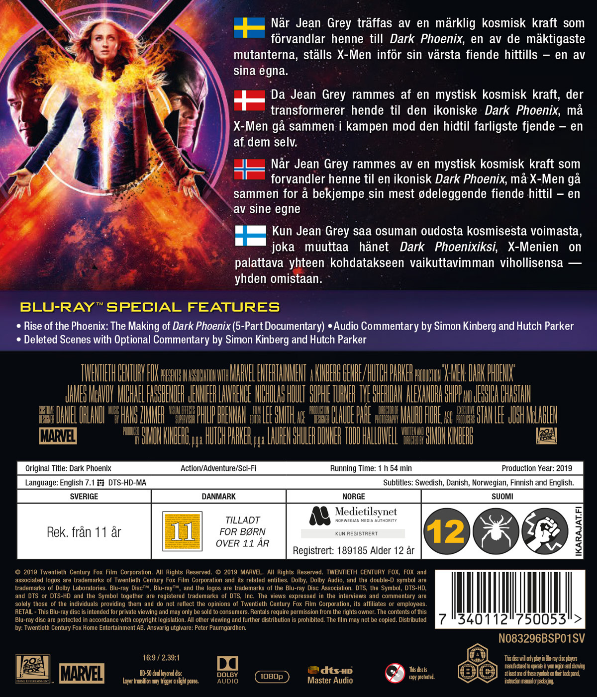 Movie - Dark Phoenix Bd