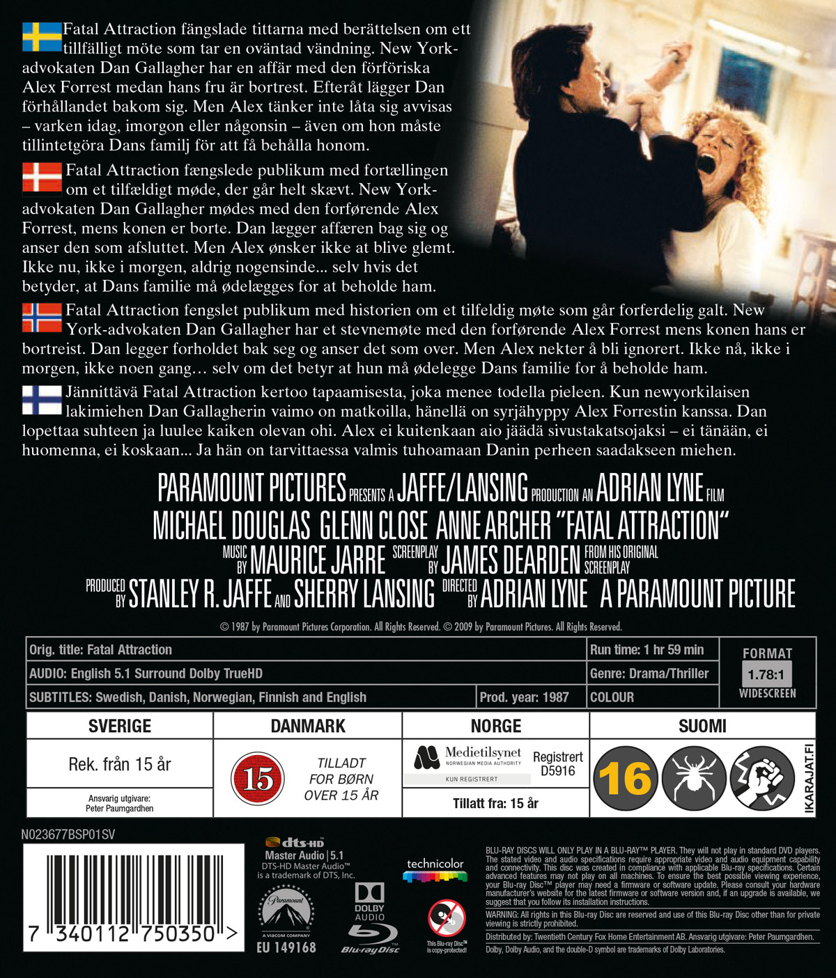 Movie - Fatal Attraction Bd