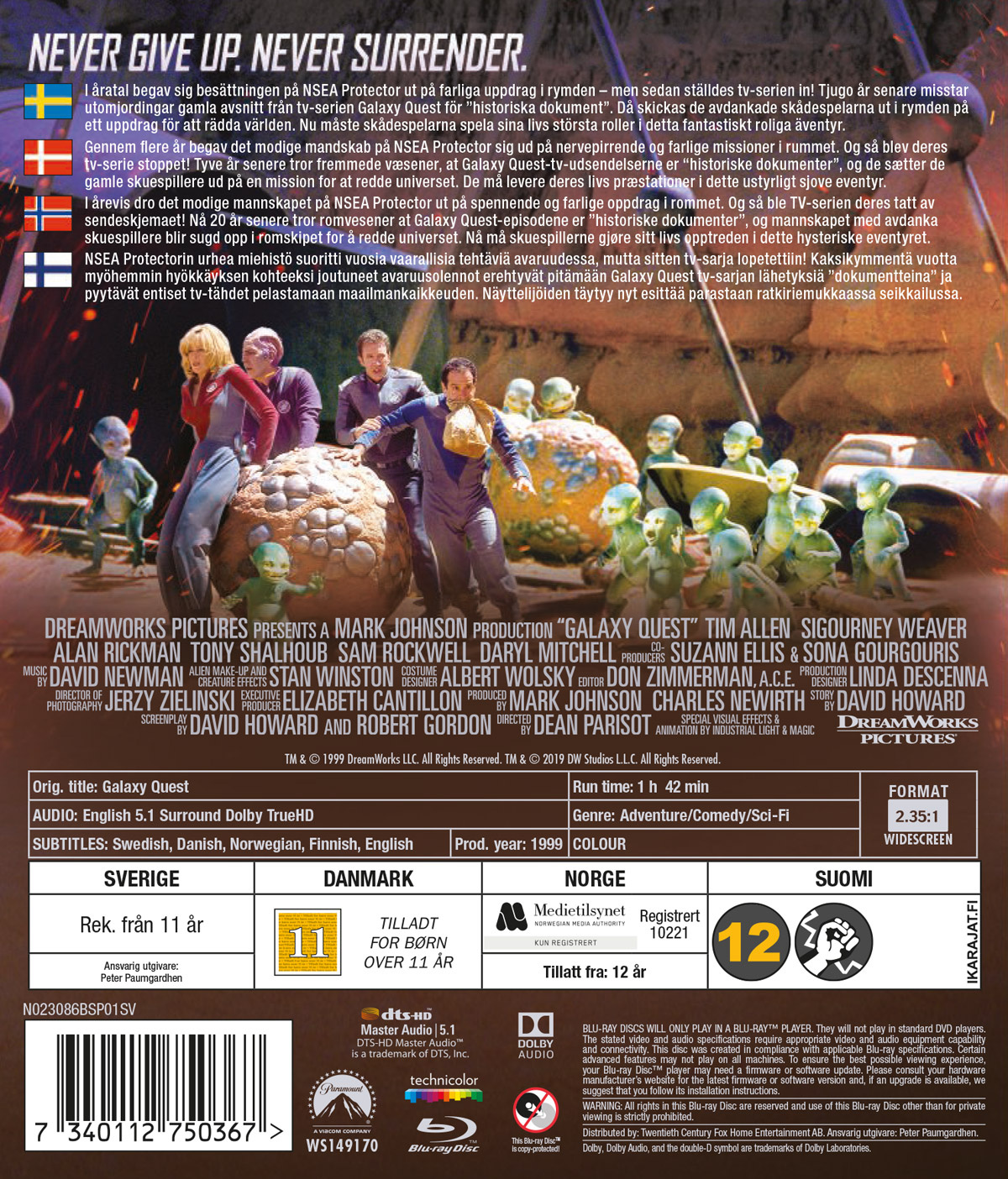 Movie - Galaxy Quest Bd