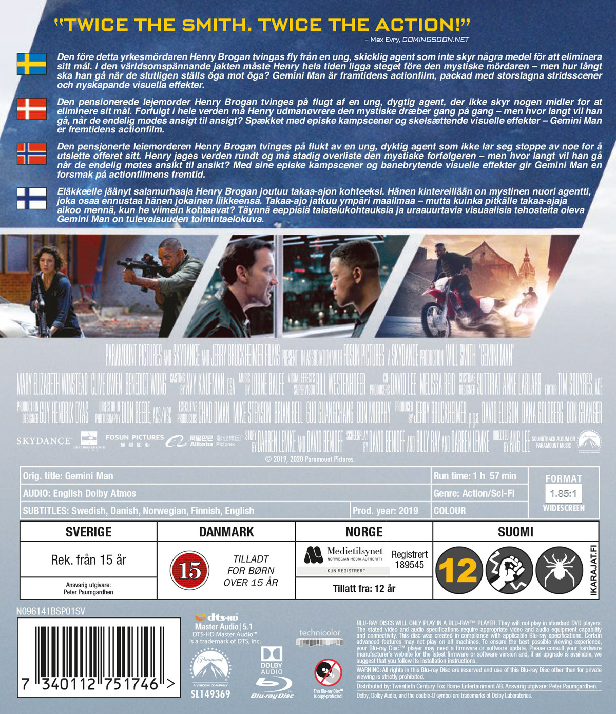 Movie - Gemini Man Bd