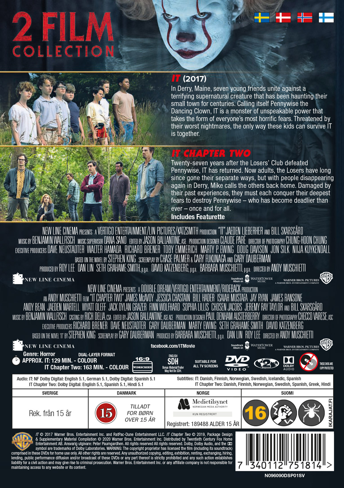 Movie - It 1-2 Boxset Dvd