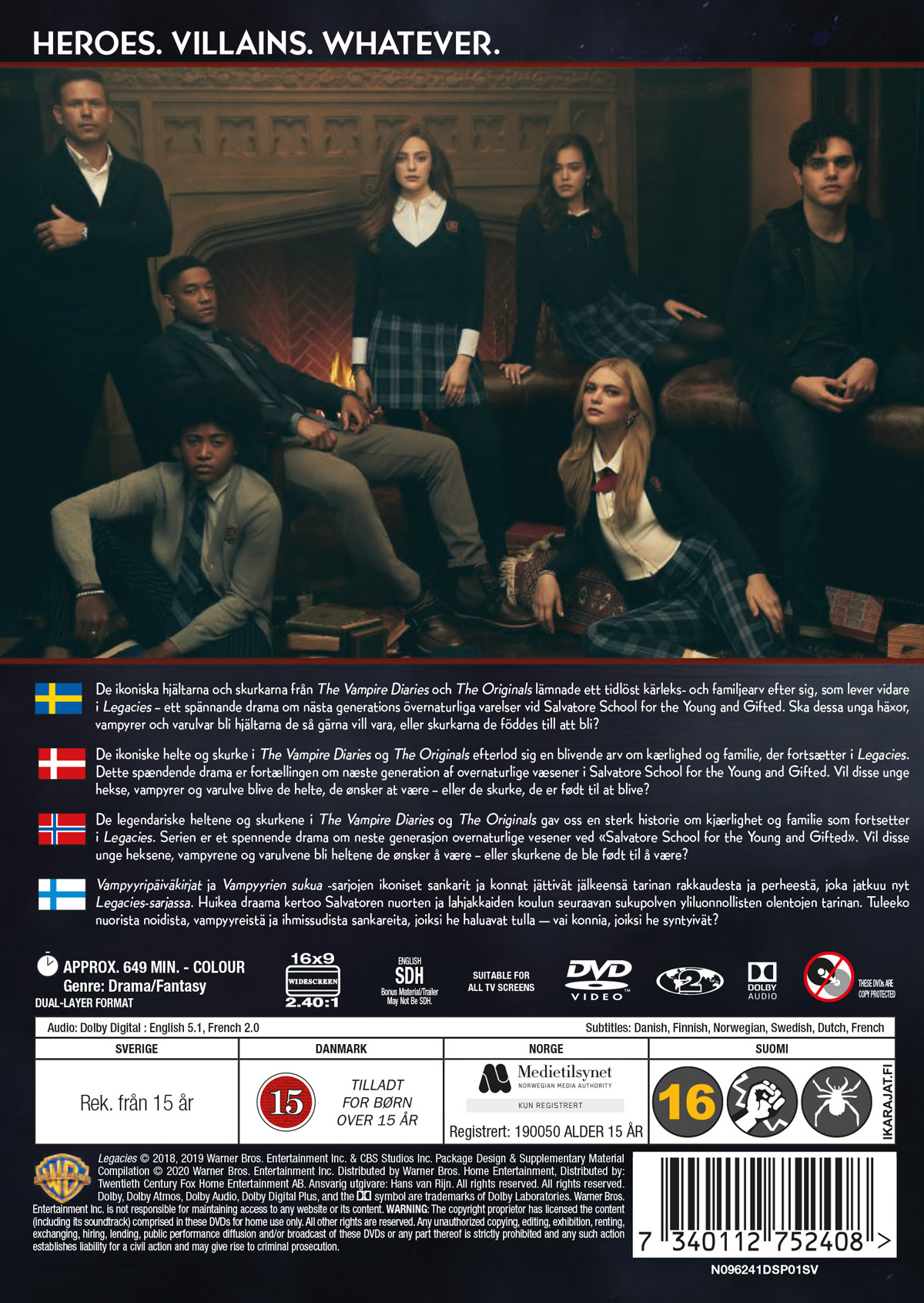 Movie - Legacies S01 Dvd