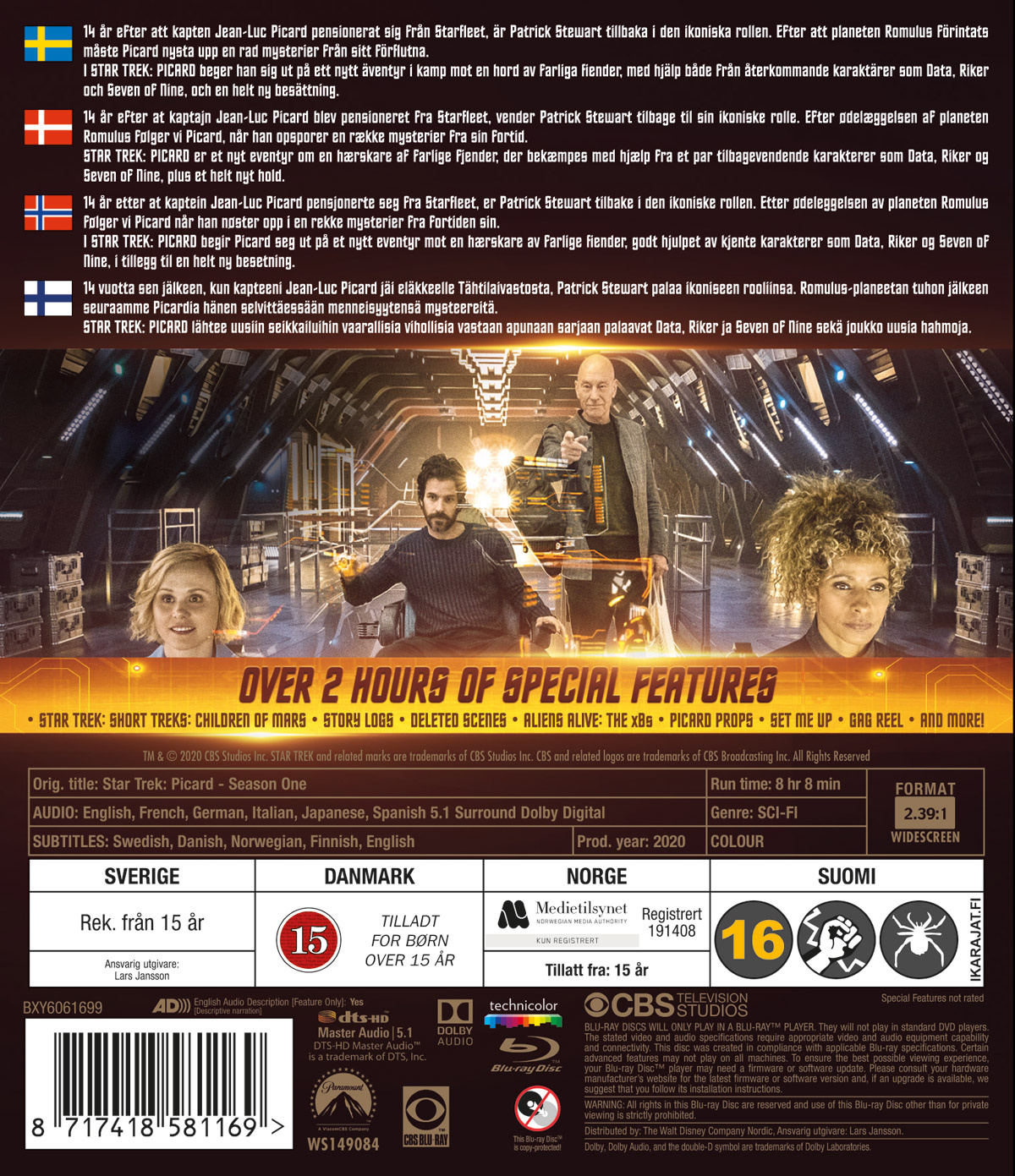 Movie - Star Trek Picard S1 Bd/Scandi