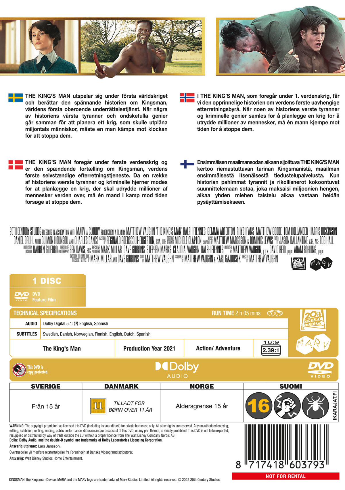 Movie - The King's Man (2021)-Dvd