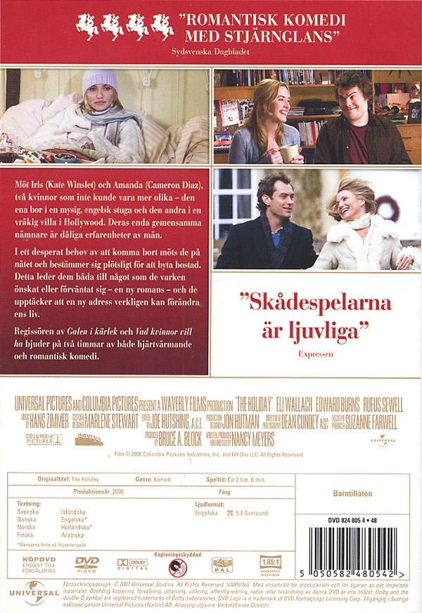 Movie - Holiday (Rwk 2011) Dvd S-T