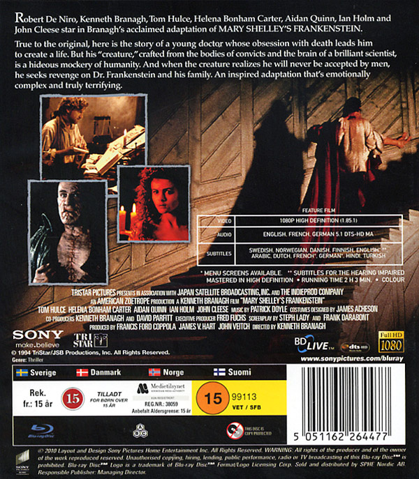 Movie - Mary Shelley's Frankenstein