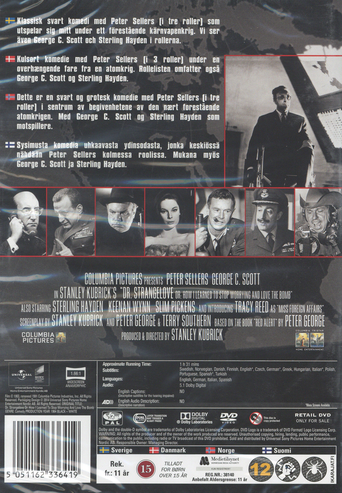 Movie - Dr. Strangelove A.E (Rwk 2014) Dvd S-T