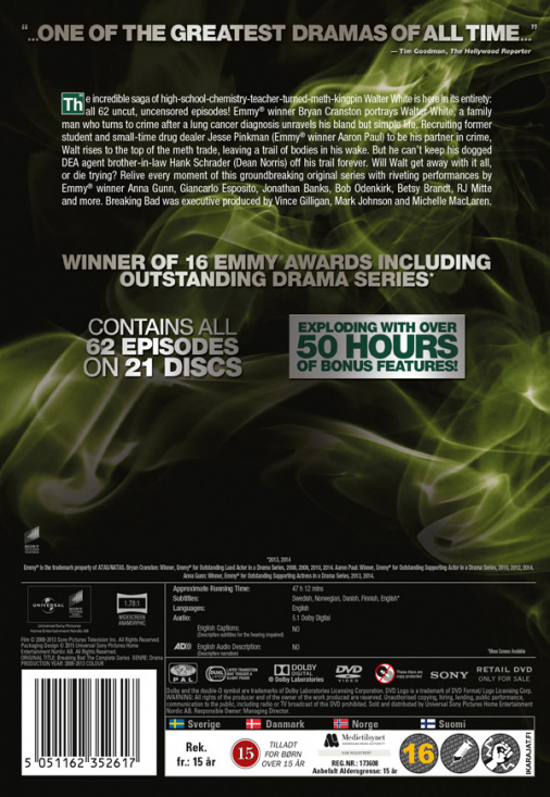 Movie - Breaking Bad - Complete Series (Rwk 2015