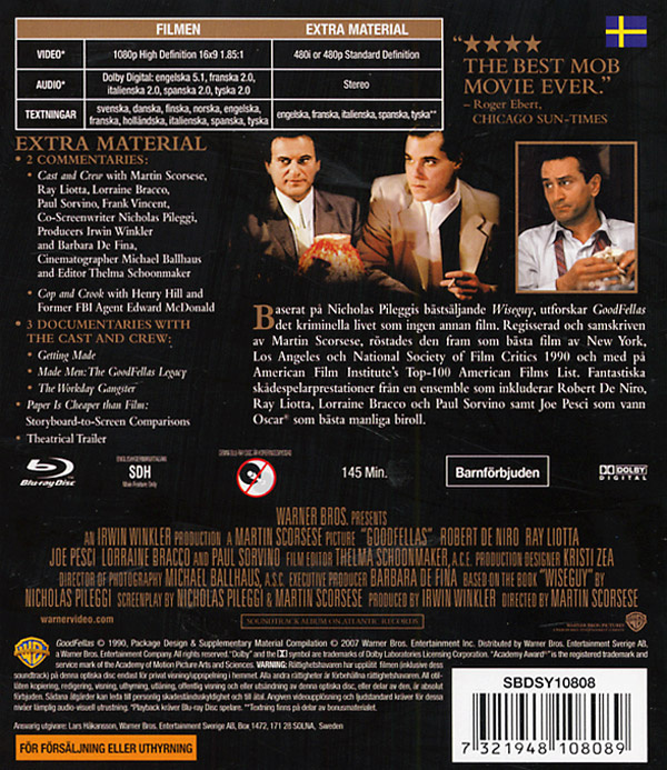 Movie - Goodfellas (Bd/S/N)
